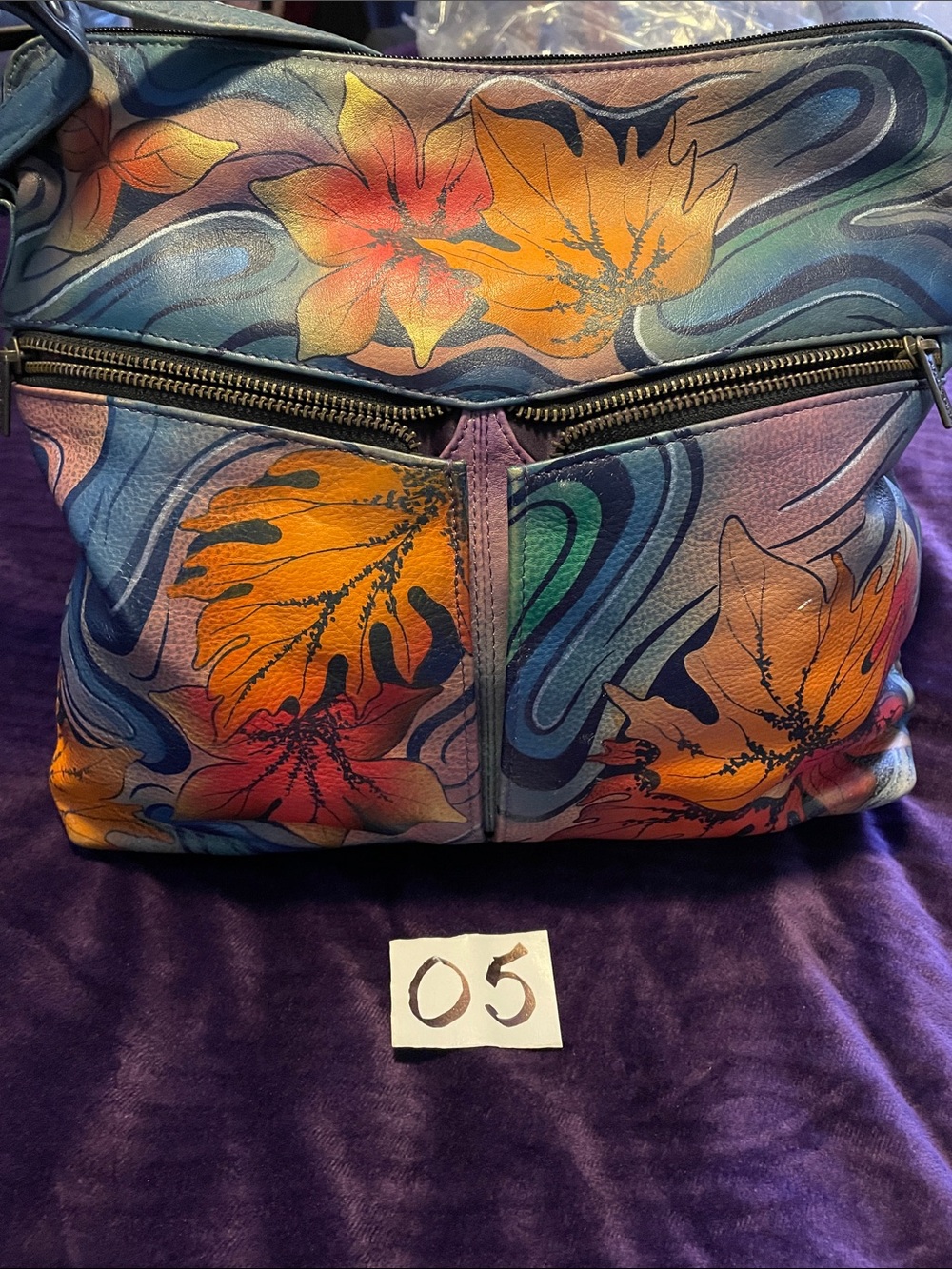 Anuschka Hand painted Crossbody